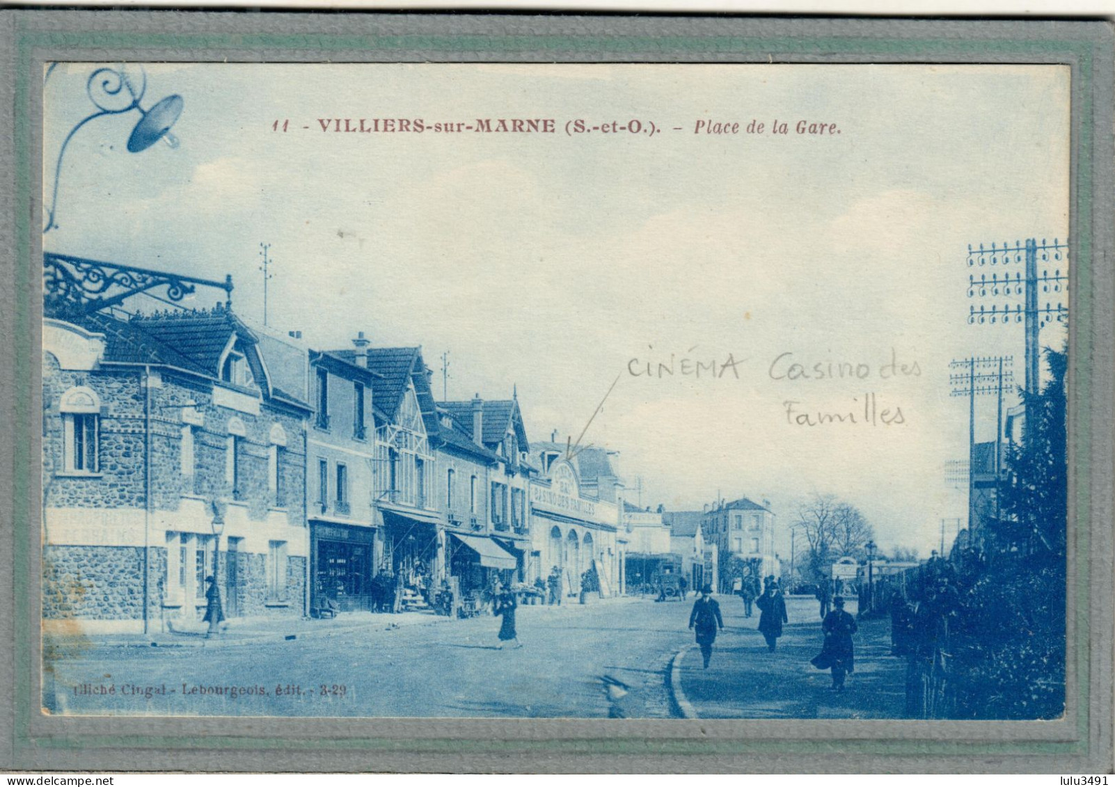 CPA (94) VILLIERS-sur-MARNE - Thème: CINEMA Casino Des Familles - 1920 - Villiers Sur Marne