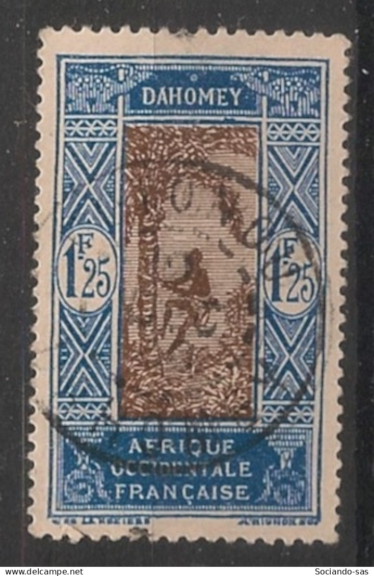 DAHOMEY - 1927-39 - N°YT. 94 - Cocotier 1f25 Bleu Et Brun - Oblitéré / Used - Gebruikt