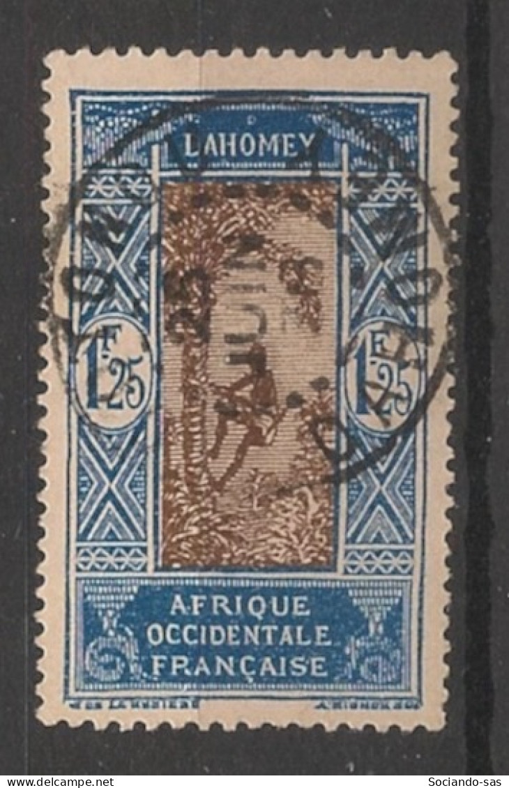 DAHOMEY - 1927-39 - N°YT. 94 - Cocotier 1f25 Bleu Et Brun - Oblitéré / Used - Gebraucht