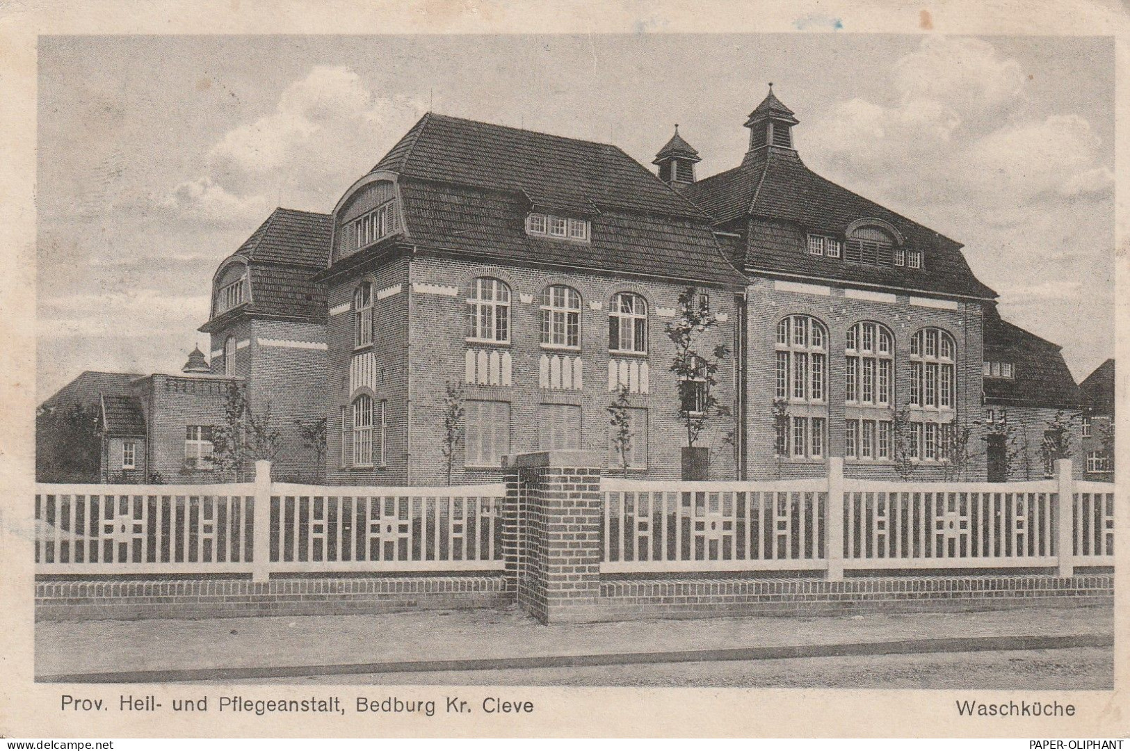 4194 BEDBURG - HAU, Prov. Heil- Und Pflegeanstalt, 1921, Belg. Militärpost - Kleve