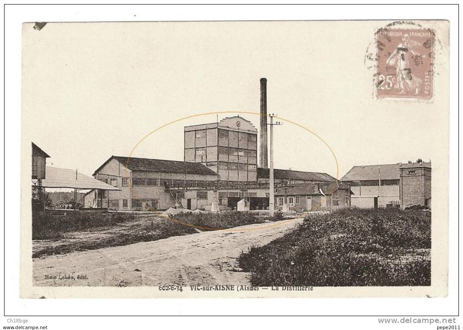 CPA - 02- Aisne- Vic Sur Aisne - La Distillerie - Vue Peu Commune - Vic Sur Aisne