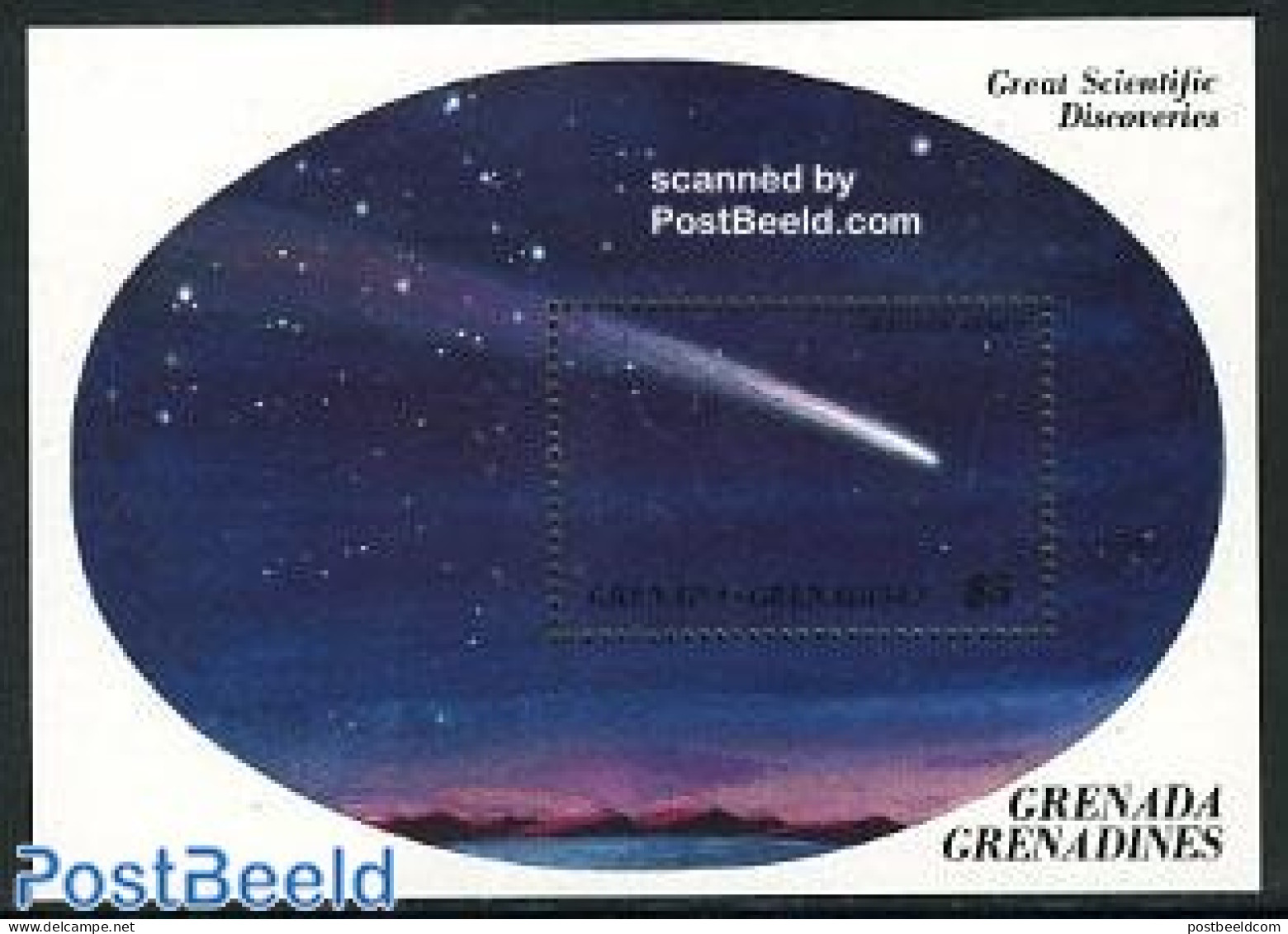 Grenada Grenadines 1987 Halleys Comet S/s, Mint NH, Science - Astronomy - Halley's Comet - Astrology