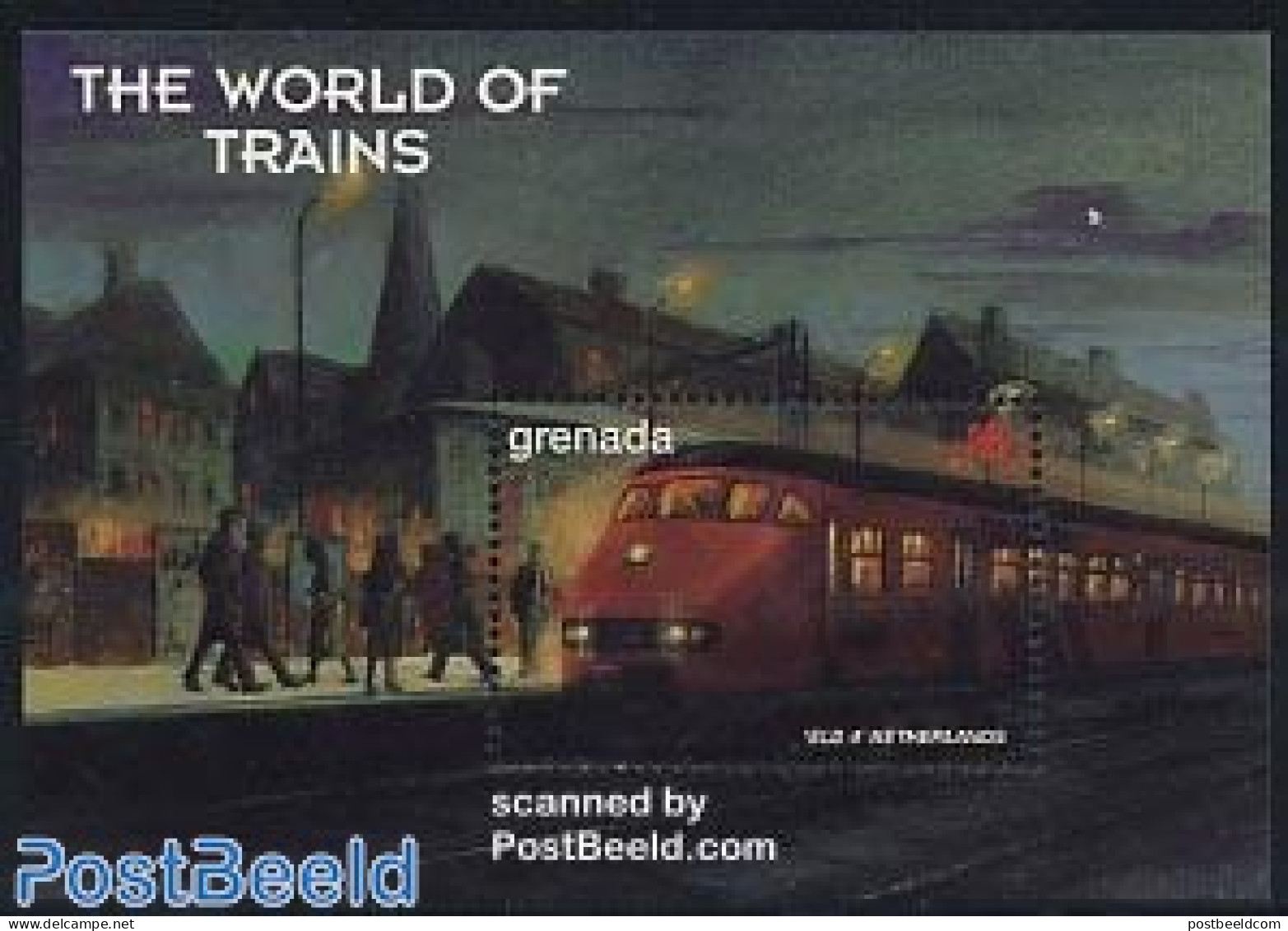 Grenada 1999 Railways S/s, Netherlands, Mint NH, History - Transport - Netherlands & Dutch - Railways - Géographie