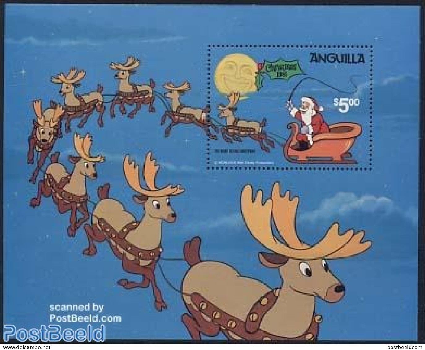 Anguilla 1981 Christmas, Disney S/s, Mint NH, Religion - Christmas - Art - Disney - Christmas