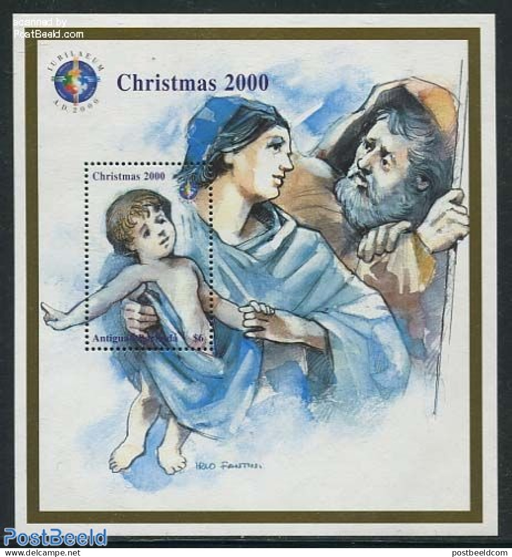 Antigua & Barbuda 2000 Christmas S/s, Mint NH, Religion - Christmas - Christmas