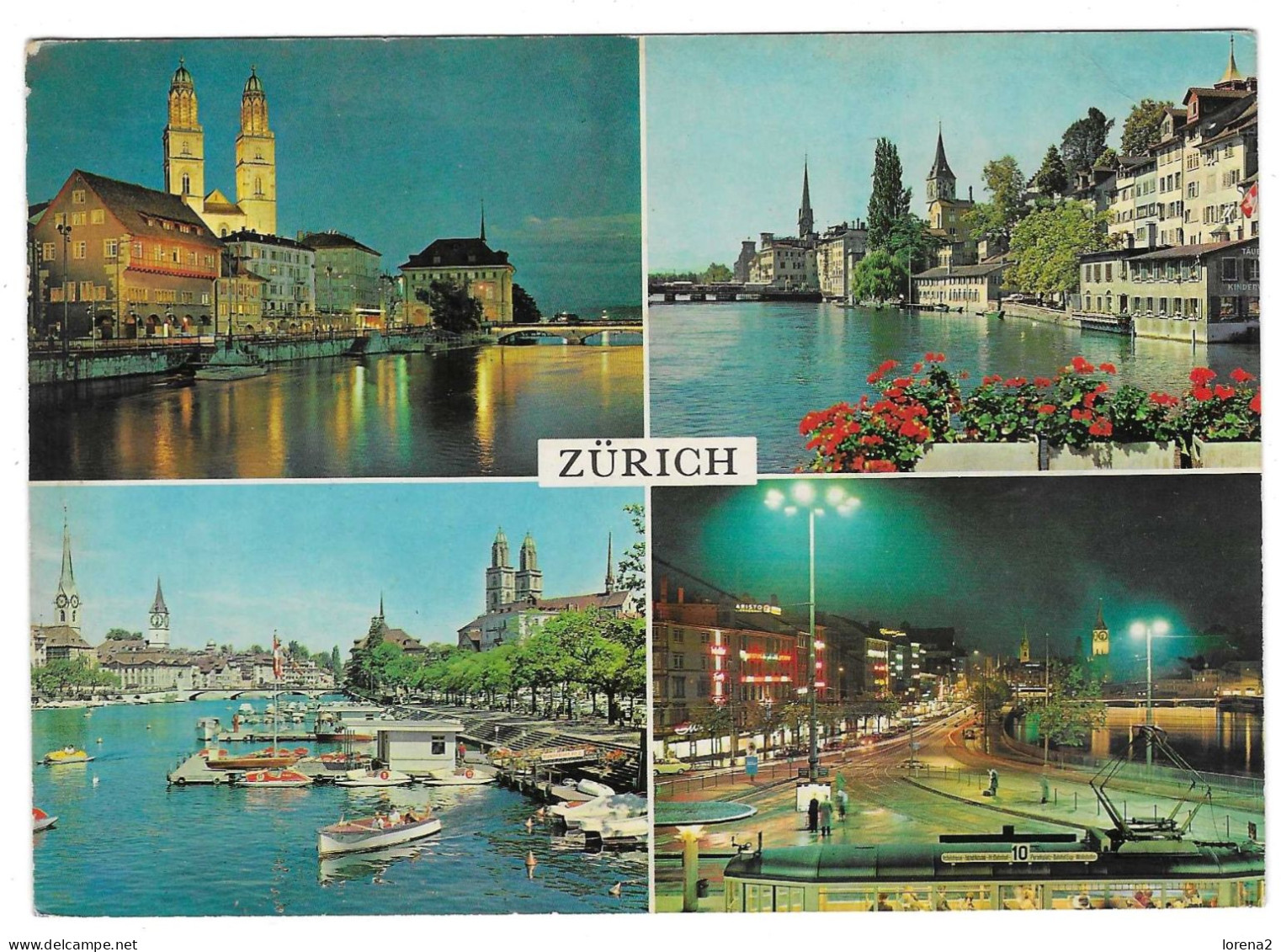 Postal Zurich. Varias Vistas. 7-sui138 - Autres & Non Classés