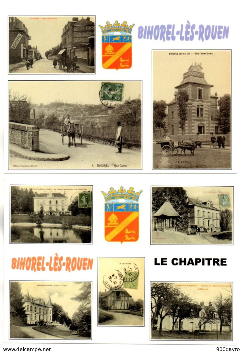 Lot De 2 CP. BIHOREL-LES-ROUEN. 2004. Transports Hippomobiles; 2005. Le Chapitre. - Collector Fairs & Bourses