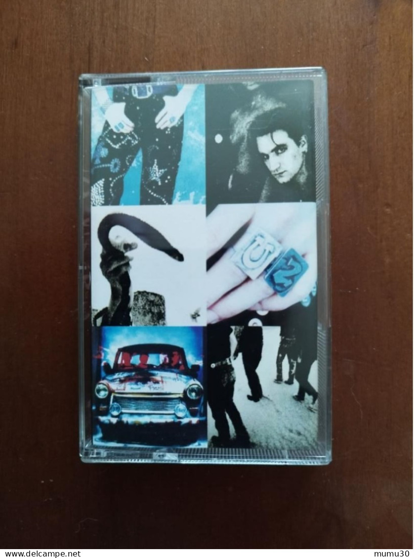 Album U2 K7 Audio Achtung Baby - Audiokassetten