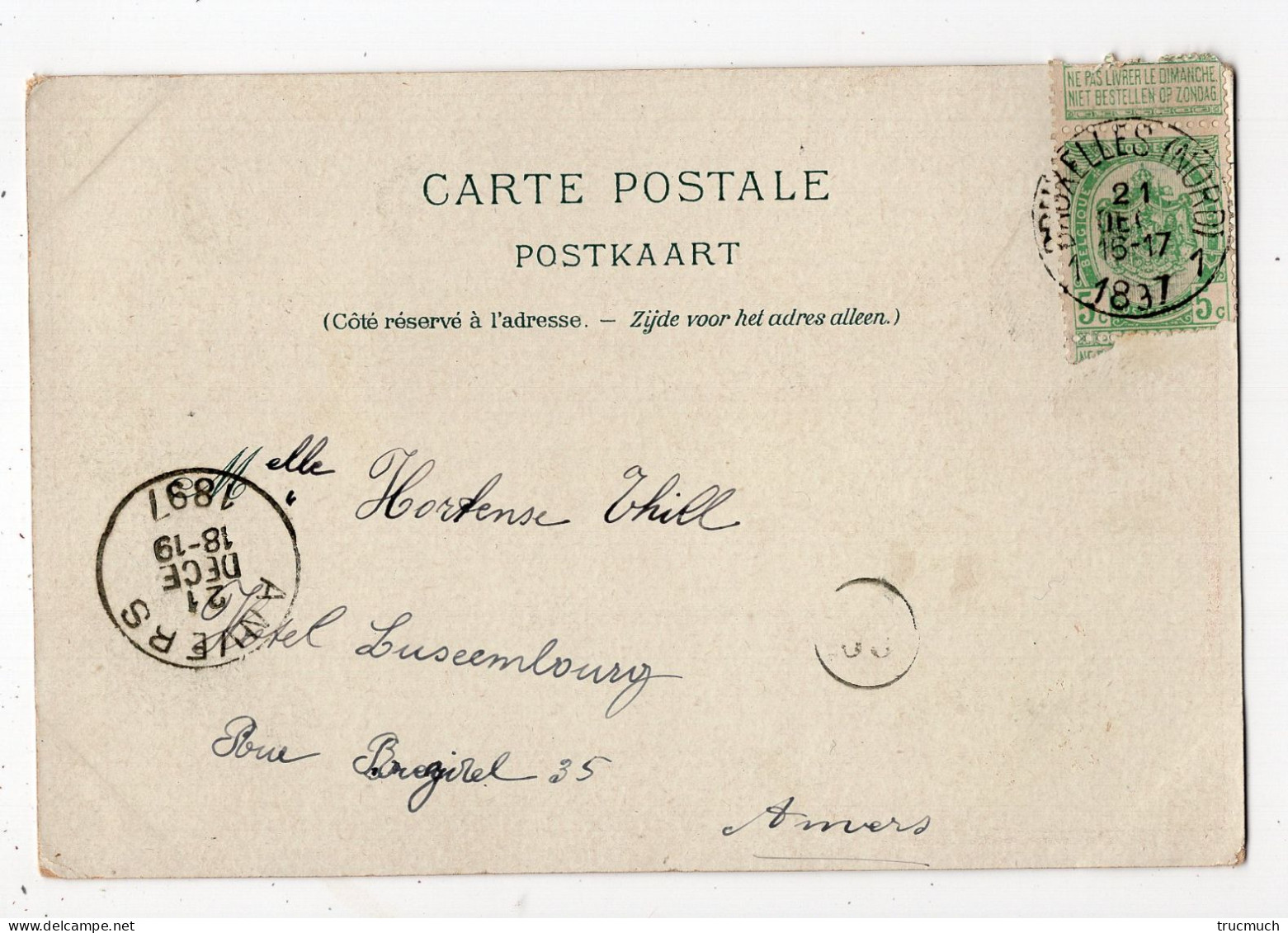 470 - BRUXELLES - Exposition Universelle 1897 *dentellière Flamande *litho* - Monuments