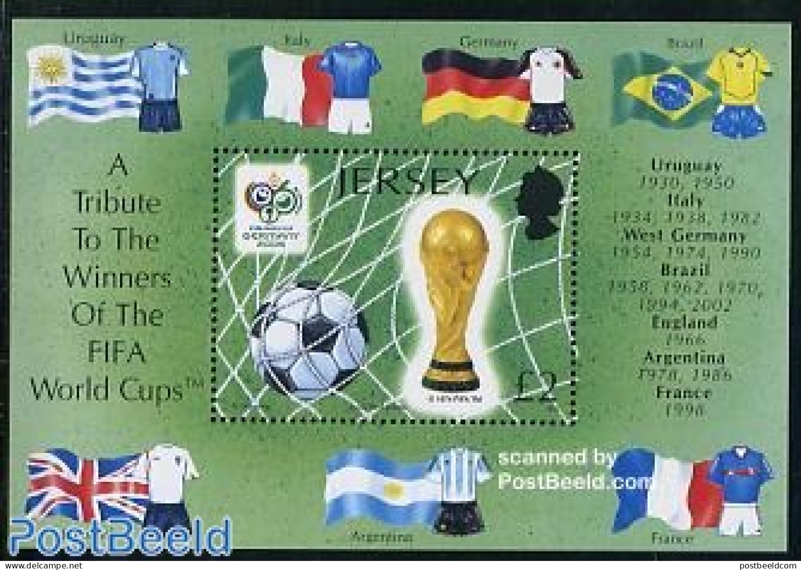 Jersey 2006 World Cup Football Germany S/s, Mint NH, Sport - Football - Jersey