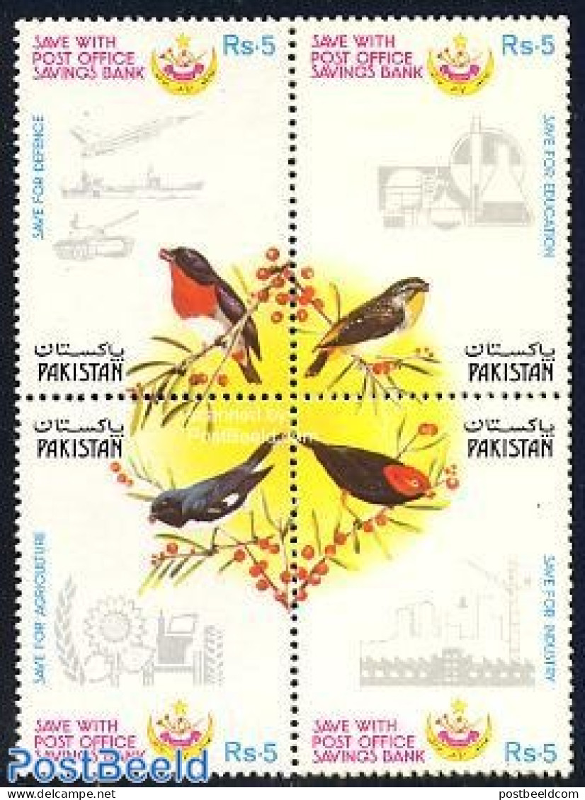 Pakistan 1987 Birds 4v [+], Mint NH, Nature - Science - Transport - Birds - Chemistry & Chemists - Aircraft & Aviation.. - Chimie