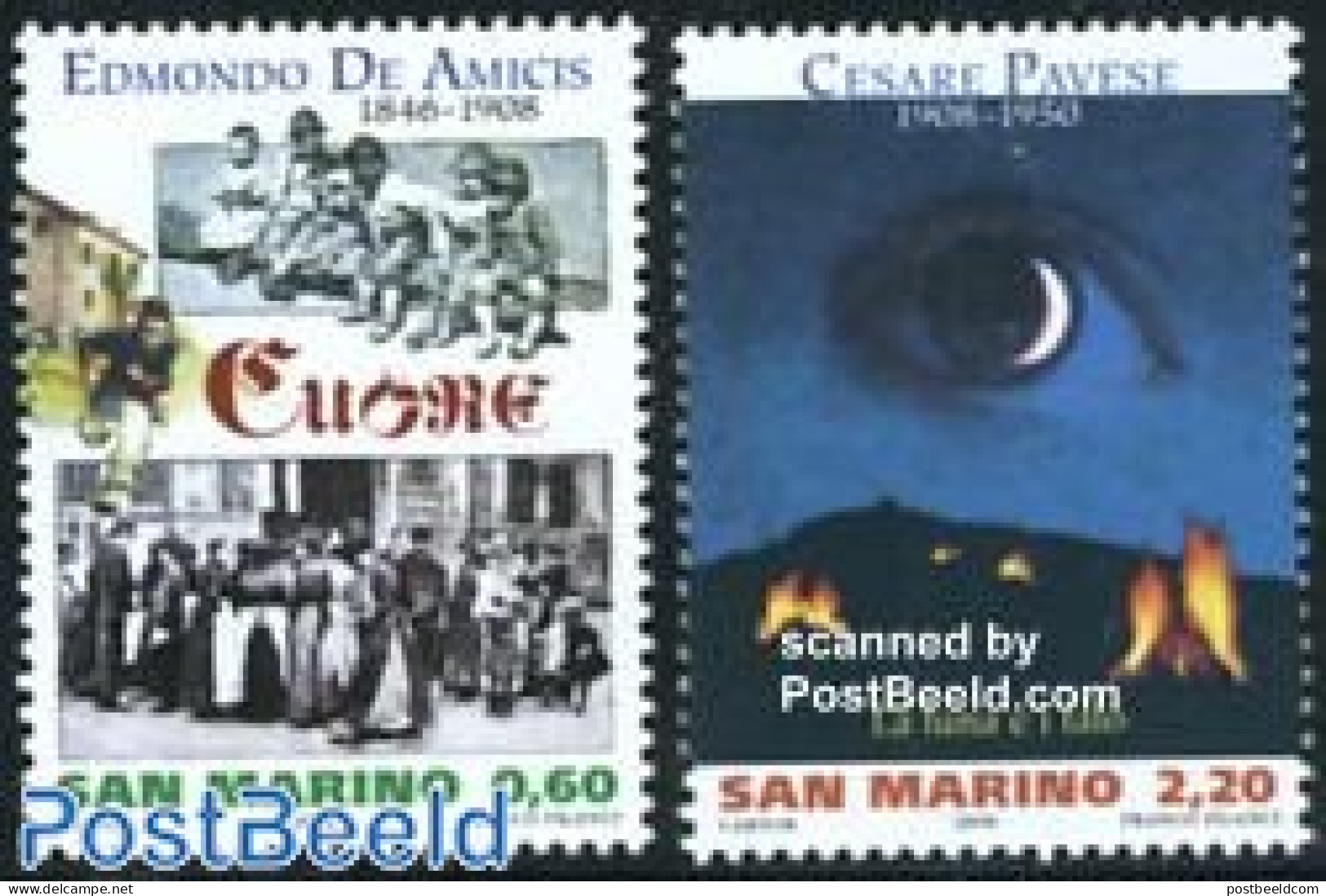 San Marino 2008 Literature 2v, Mint NH, Art - Authors - Unused Stamps