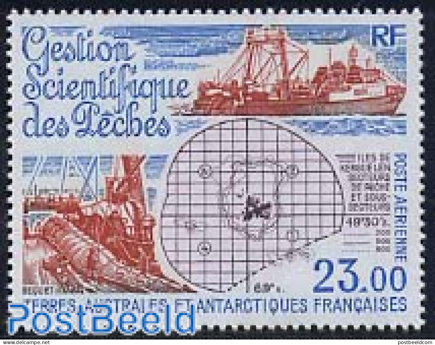 French Antarctic Territory 1994 Fish Control 1v, Mint NH, Nature - Transport - Fishing - Ships And Boats - Ongebruikt