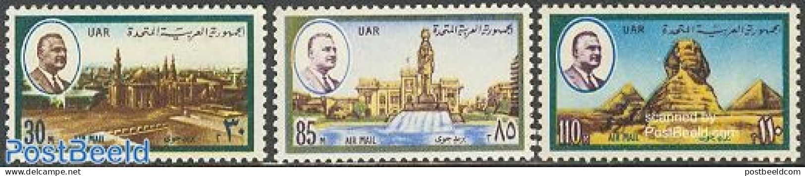 Egypt (Republic) 1971 Airmail Definitives 3v, Mint NH - Nuevos
