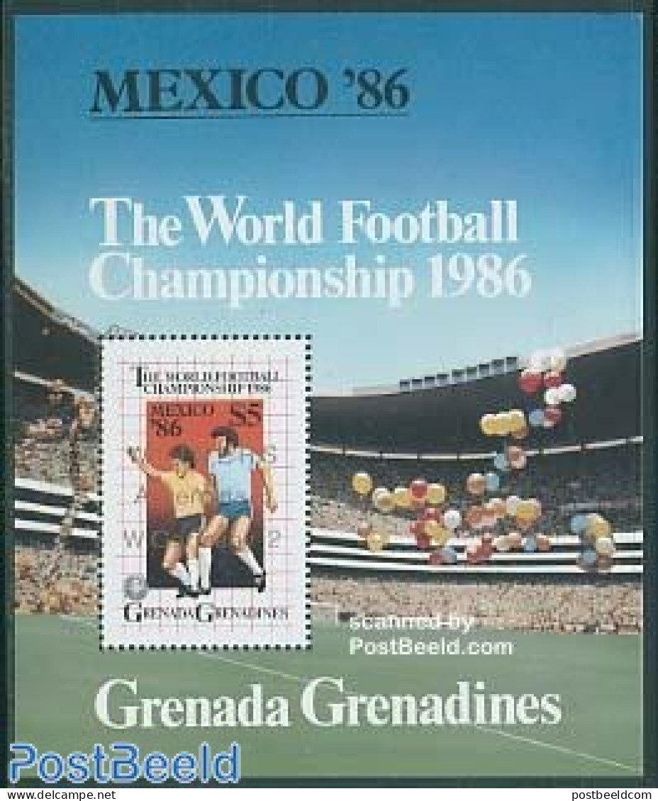 Grenada Grenadines 1986 World Cup Football Winners S/s, Mint NH, Sport - Football - Grenade (1974-...)