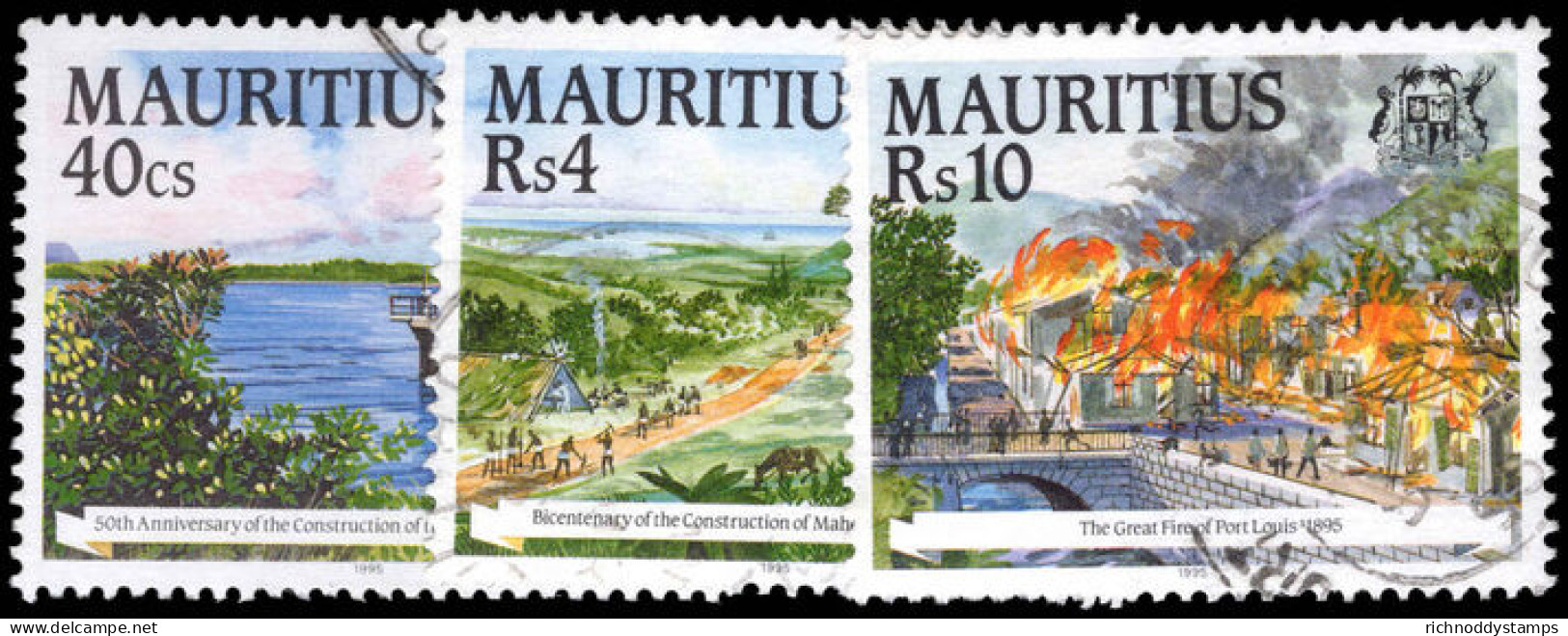 Mauritius 1995 Anniversaries Fine Used. - Mauritius (1968-...)
