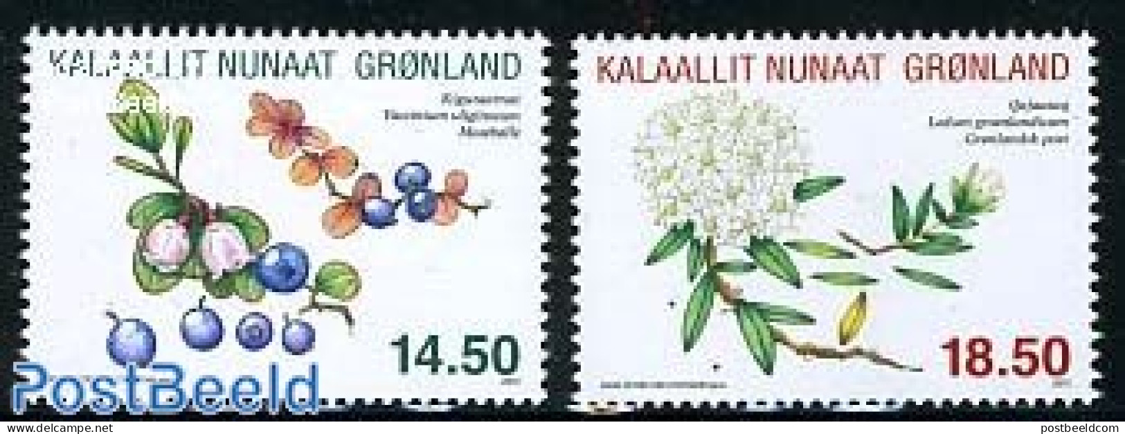 Greenland 2012 Herbs 2v, Mint NH, Nature - Flowers & Plants - Unused Stamps