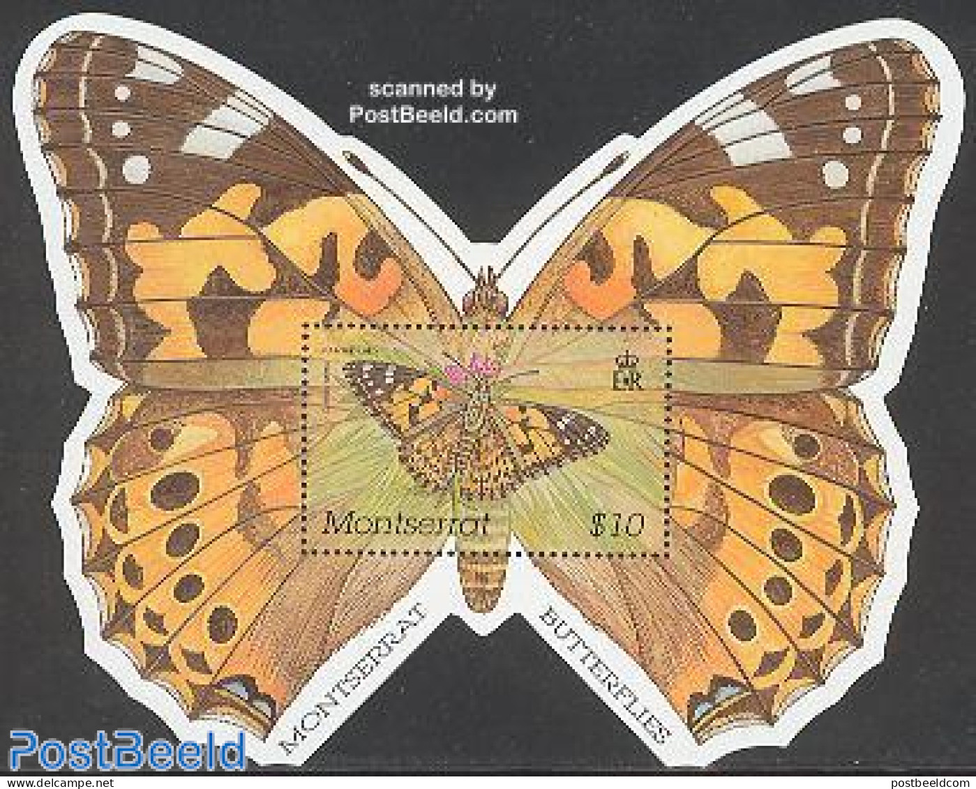 Montserrat 2001 Butterflies S/s, Mint NH, Nature - Butterflies - Other & Unclassified