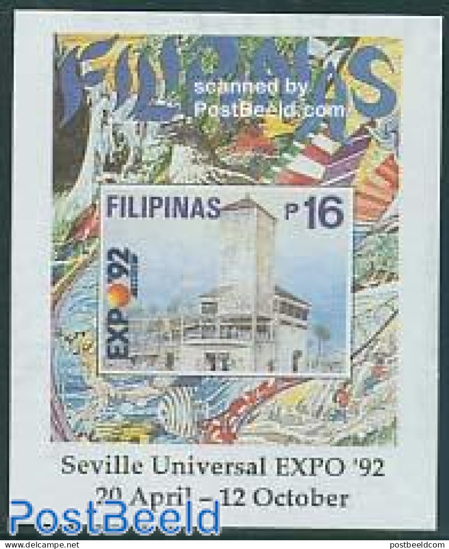 Philippines 1992 Expo Sevilla S/s, Mint NH, Various - World Expositions - Filipinas