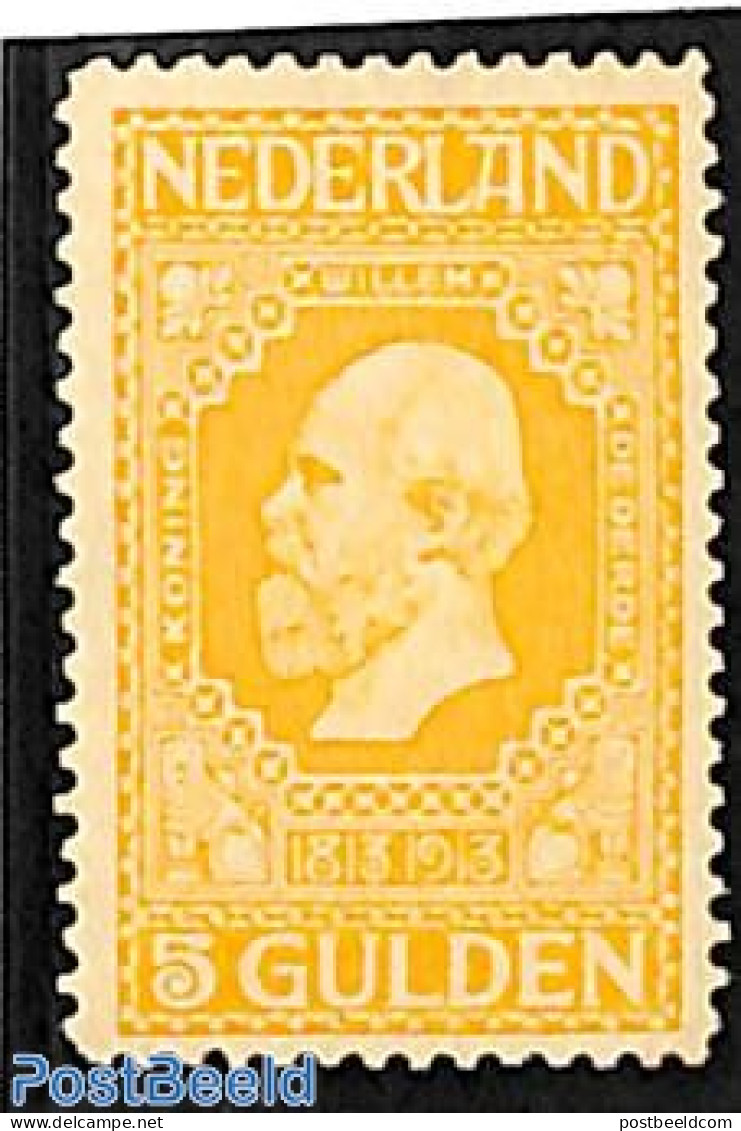 Netherlands 1913 5G, Willem III, Stamp Out Of Set, Mint NH, History - Kings & Queens (Royalty) - Nuevos