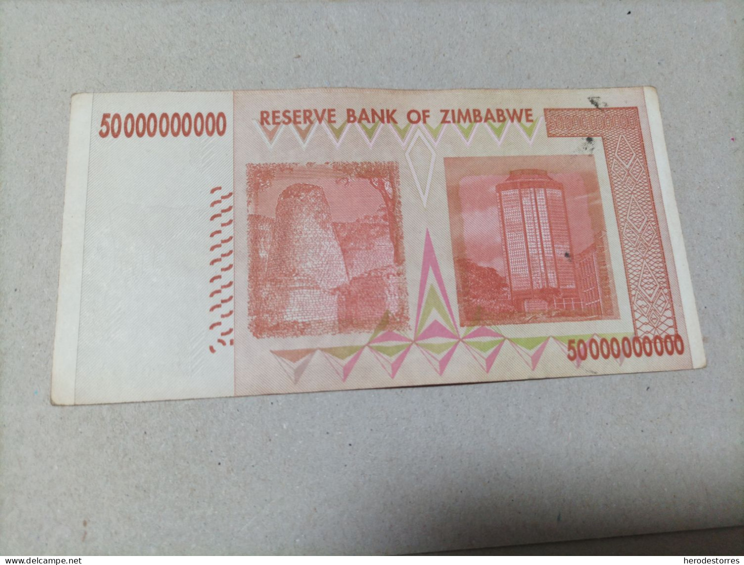 Billete Zimbabwe 50000000000 Billones De Dólares, Año 2008 - Zimbabwe