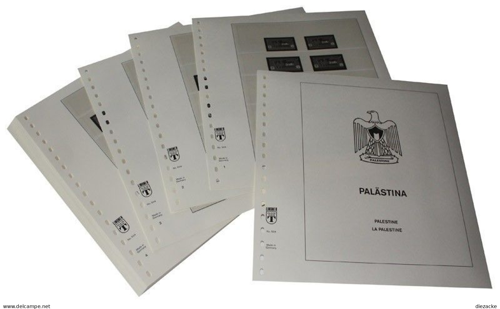 Lindner-T Palästina 2014-2020 Vordrucke 504-14 Neuware ( - Pre-printed Pages