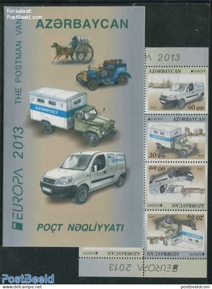 Azerbaijan 2013 Europa, Postal Transport Booklet, Mint NH, History - Transport - Europa (cept) - Post - Stamp Booklets.. - Post