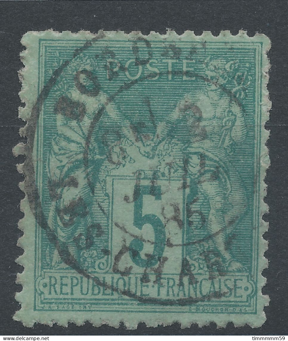 Lot N°83300   N°75, Oblitéré Cachet à Date De BORDEAUX "LES CHARTRONS" - 1876-1898 Sage (Type II)