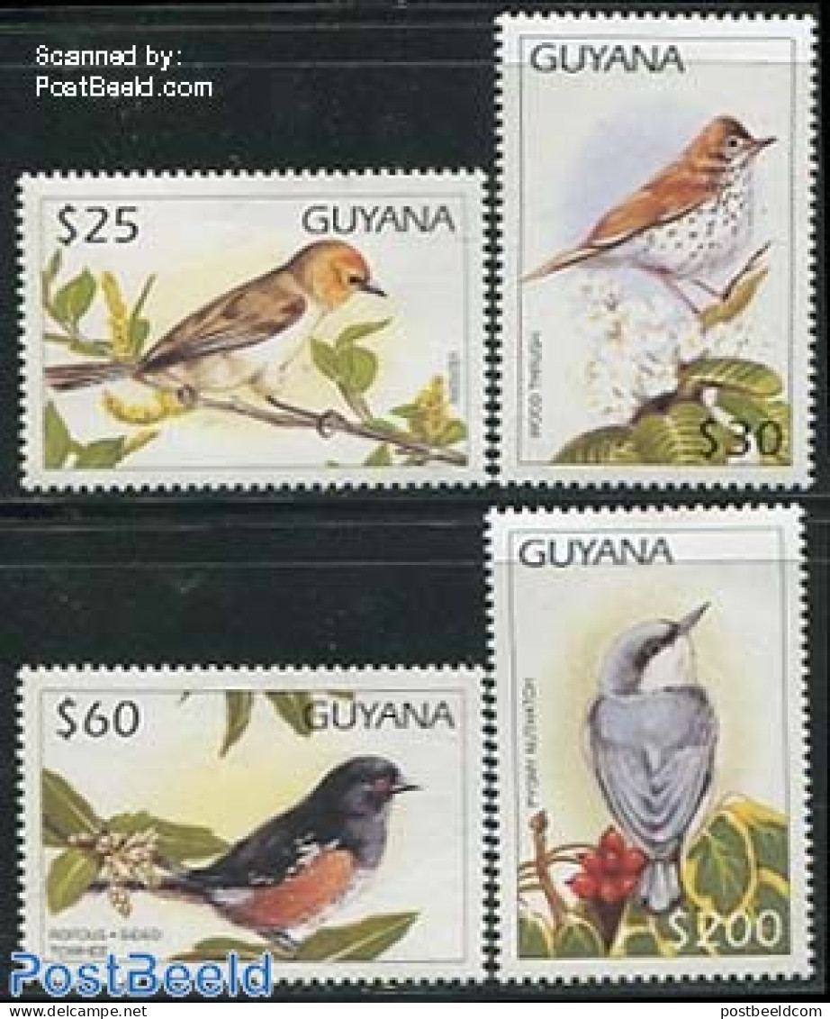 Guyana 1997 Birds 4v, Mint NH, Nature - Birds - Woodpeckers - Guyana (1966-...)