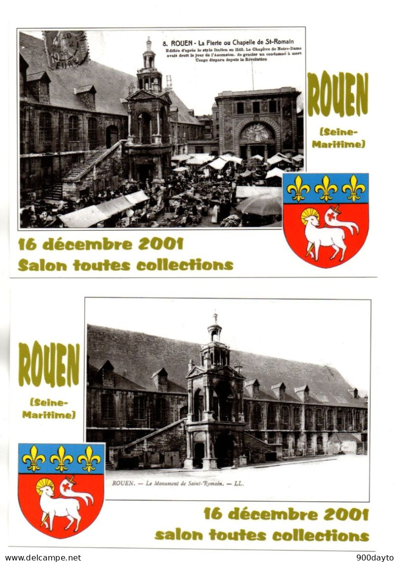 Lot De 7 CP. ROUEN. Salons: 1979, 1980, 1981, 2001, 2002. - Borse E Saloni Del Collezionismo