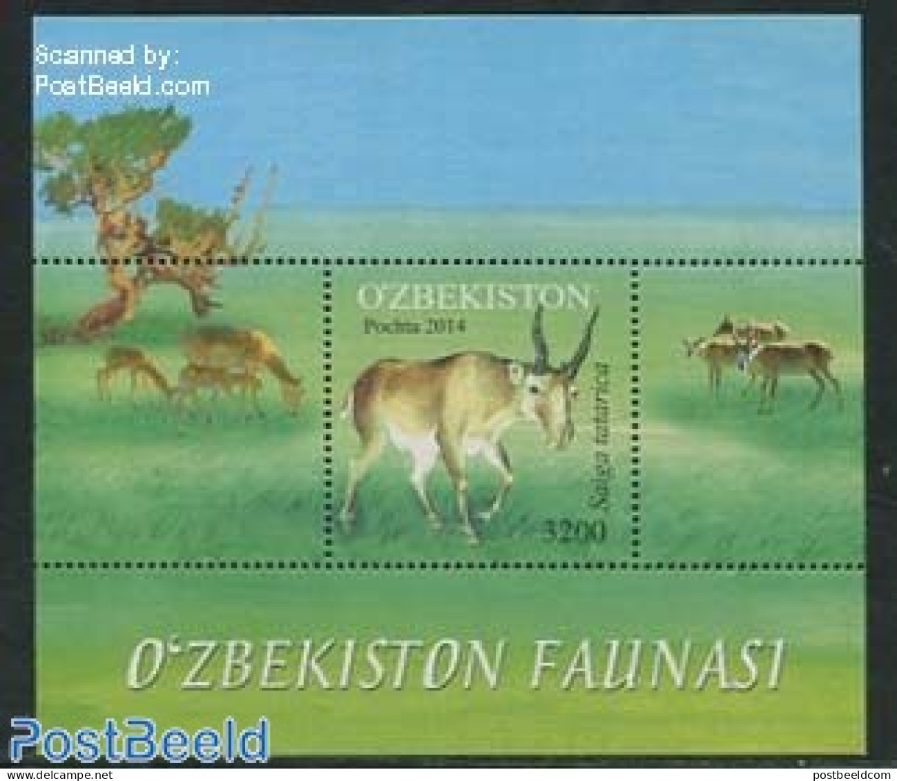 Uzbekistan 2014 Fauna S/s, Mint NH, Nature - Animals (others & Mixed) - Uzbekistán