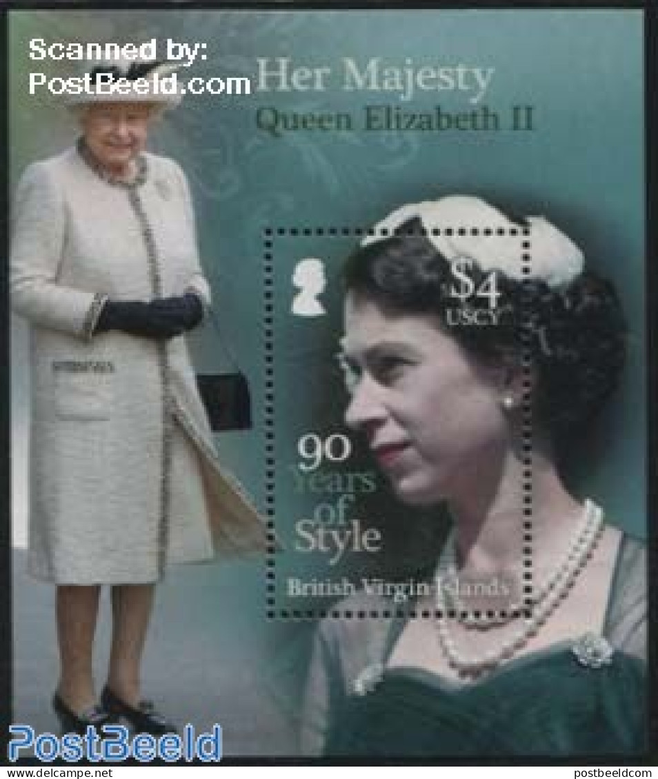 Virgin Islands 2016 Queen Elizabeth 90th Birthday S/s, Mint NH, History - Kings & Queens (Royalty) - Art - Fashion - Royalties, Royals