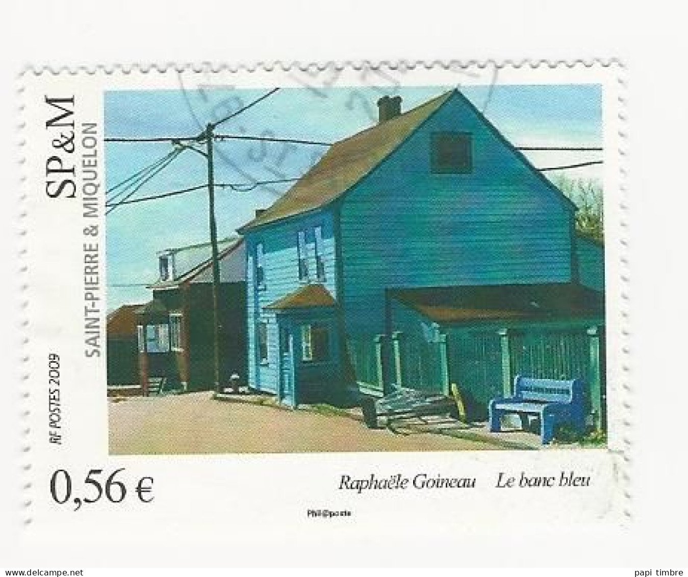 SPM-2009 -Art. Le Banc Bleu - N° 952 Oblitéré - Used Stamps