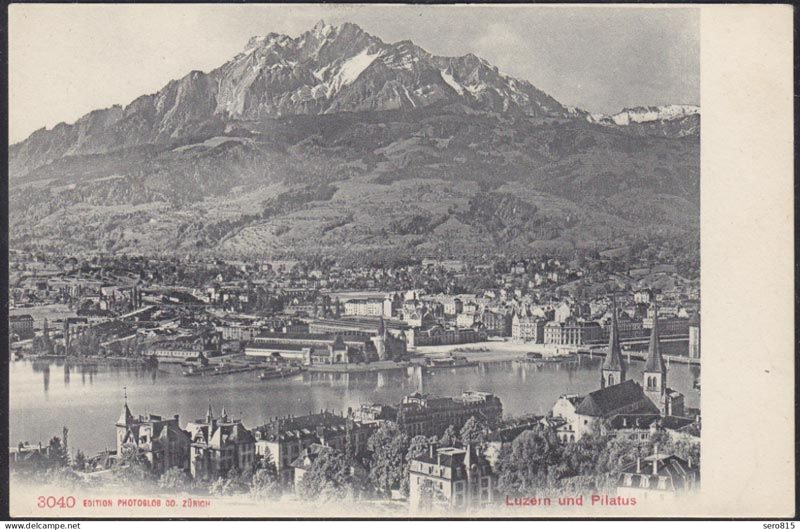 AK Luzern Mit See Und Pilatus Gesamtansicht    (12450 - Lucerne