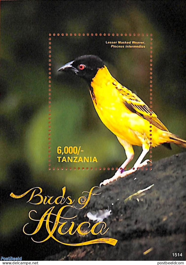 Tanzania 2015 Birds Of Africa S/s, Mint NH, Nature - Birds - Tansania (1964-...)