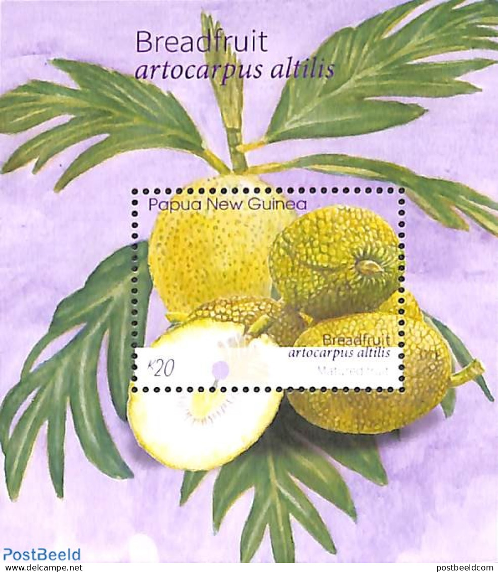 Papua New Guinea 2020 Breadfruit S/s, Mint NH, Nature - Fruit - Frutas