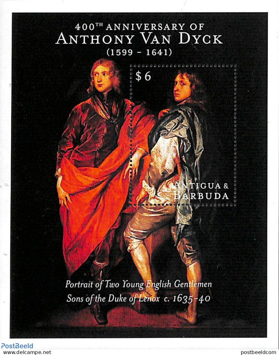 Antigua & Barbuda 2000 Anthony Van Dyck S/s, Mint NH, Art - Paintings - Antigua Und Barbuda (1981-...)