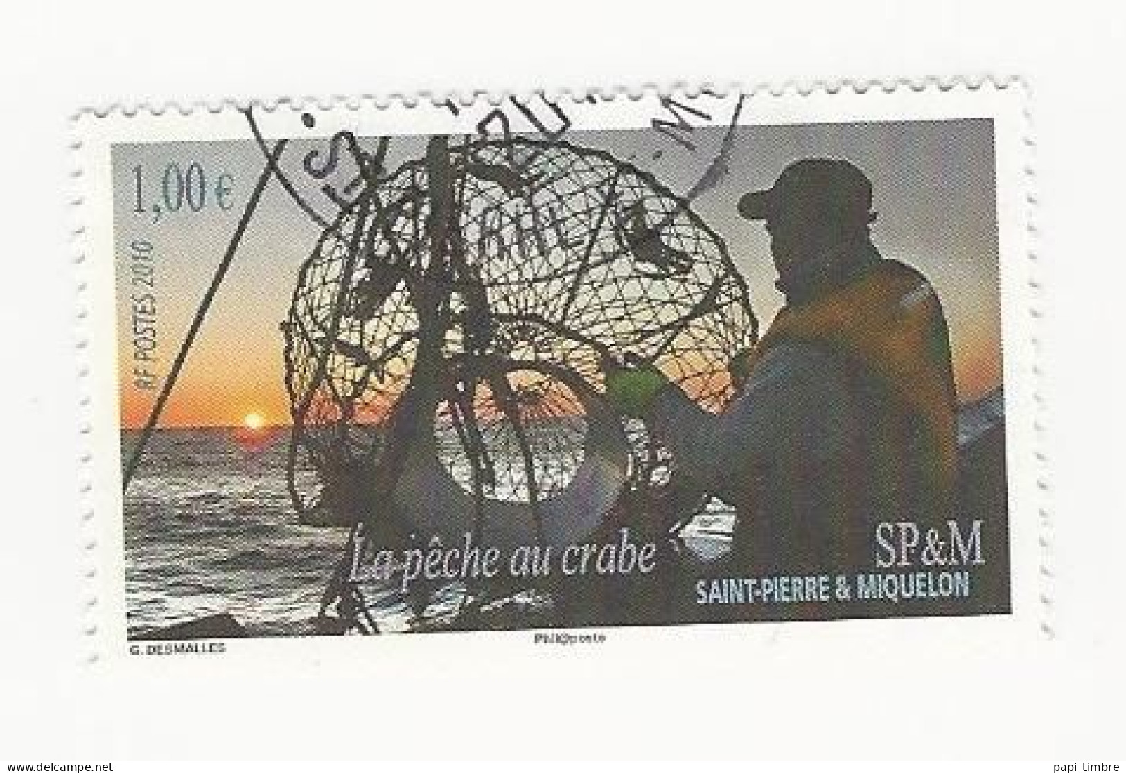 SPM-2010 -La Pêche Aux Crabes - N° 973 Oblitéré - Gebruikt