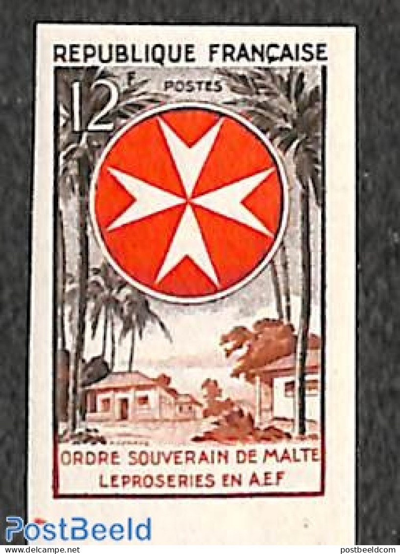 France 1956 Malteser Order 1v, Imperforated, Mint NH, Health - St John - Unused Stamps