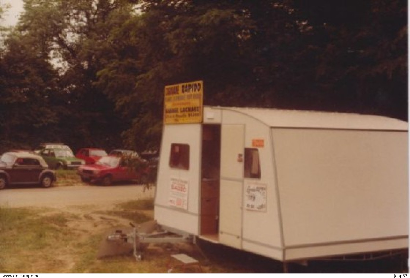 21 SATENAY  -  PHOTO CARAVANE RAPIDO  -  GARAGE LACHAUX A DIJON  -  22 JUIN 1980  - - Places