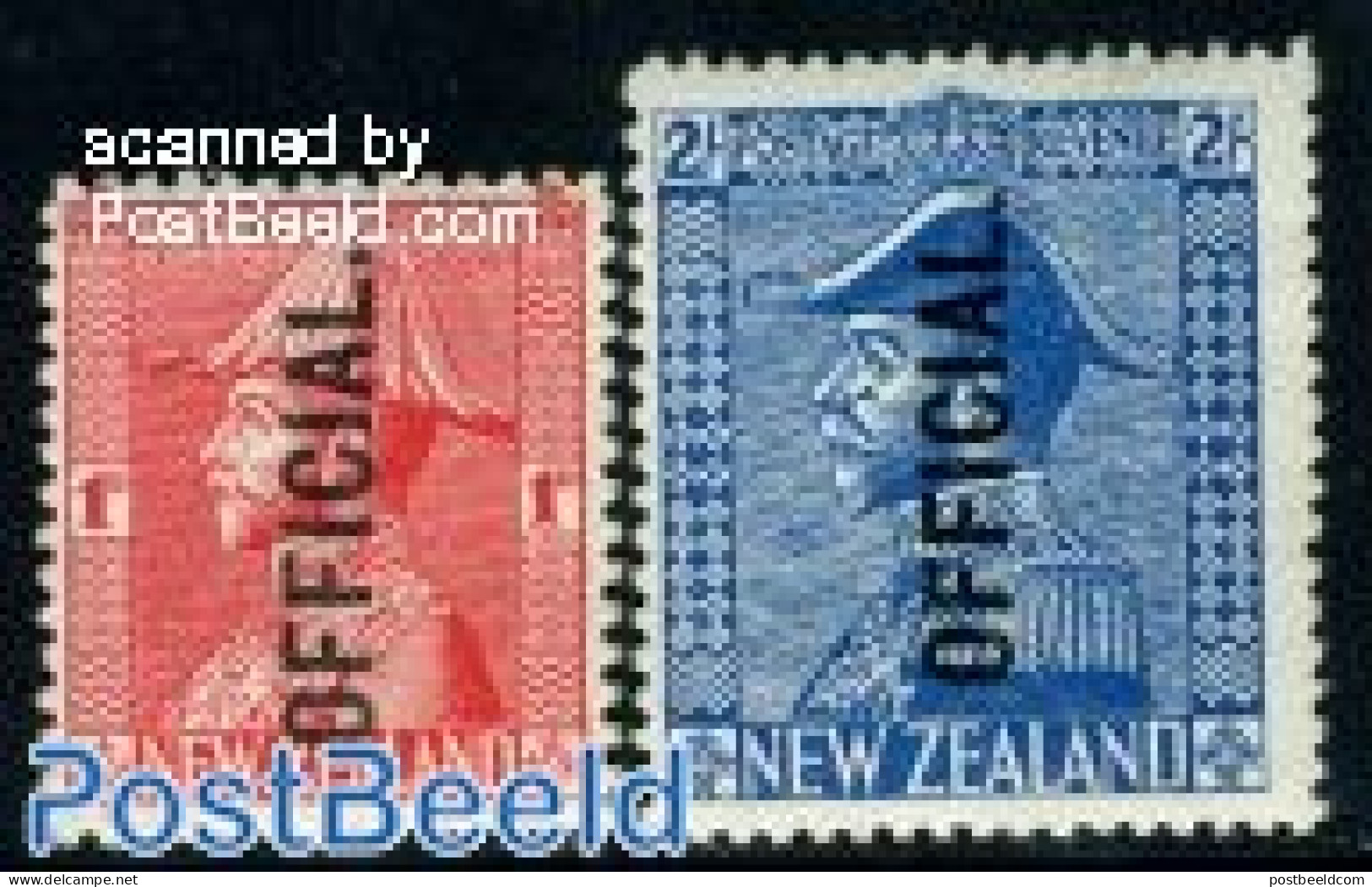 New Zealand 1927 On Service 2v, Unused (hinged) - Autres & Non Classés