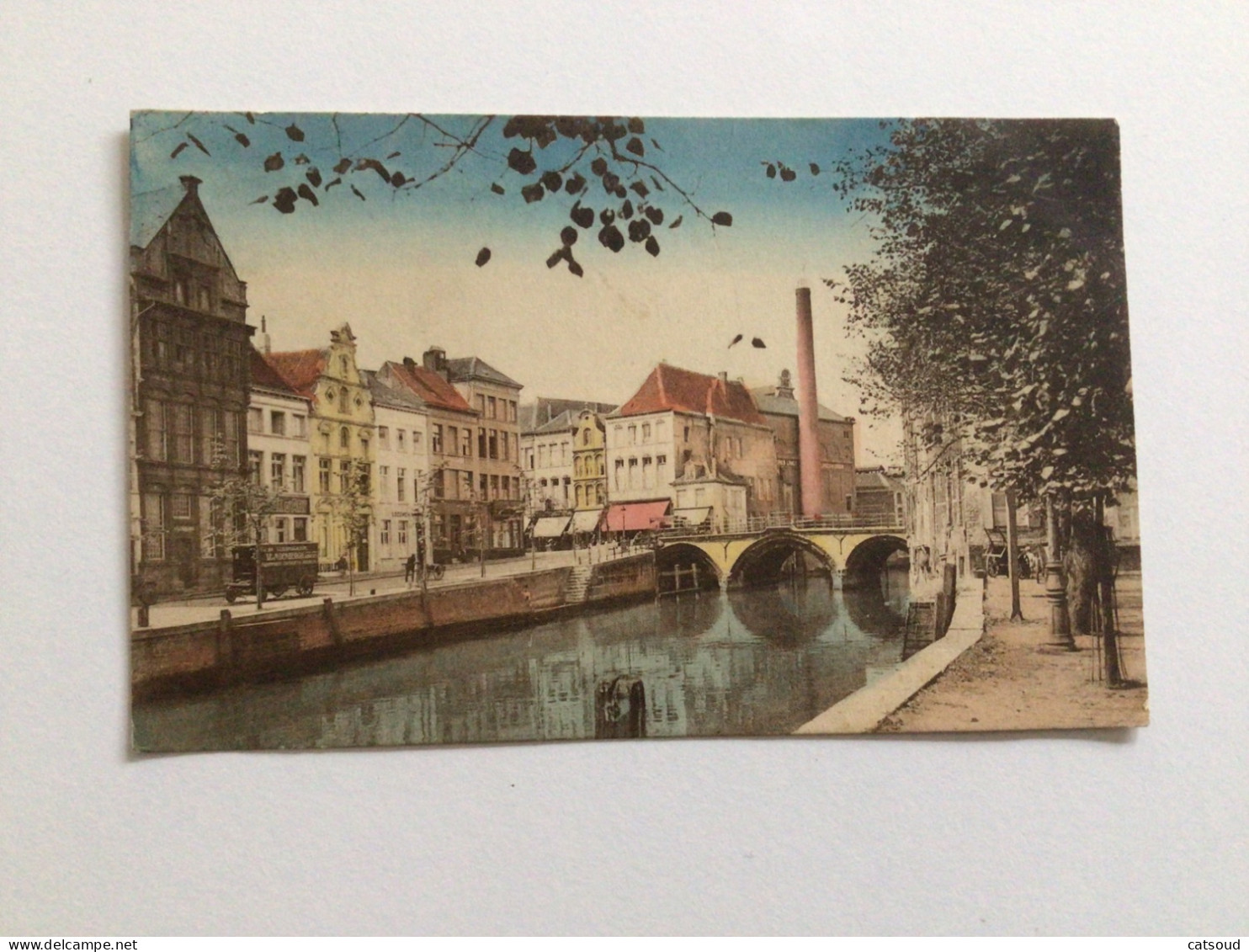 Carte Postale Ancienne (1930) Malines- Mechelen Quai Du Sel Et Vieux Pont Gothique - Malines