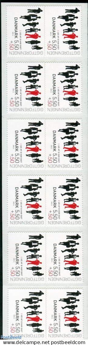 Denmark 2011 Gout Patients Association Booklet, Mint NH, Health - Health - Unused Stamps