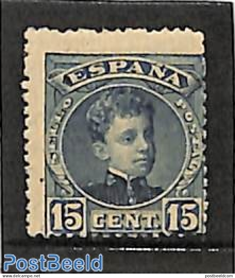 Spain 1901 15c, Stamp Out Of Set, Without Gum, Unused (hinged) - Unused Stamps