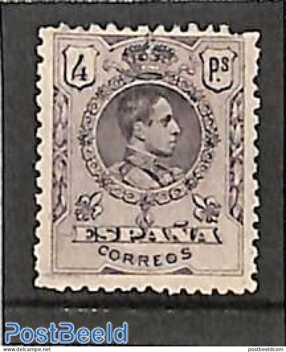 Spain 1909 4ps, Stamp Out Of Set, Unused (hinged) - Neufs