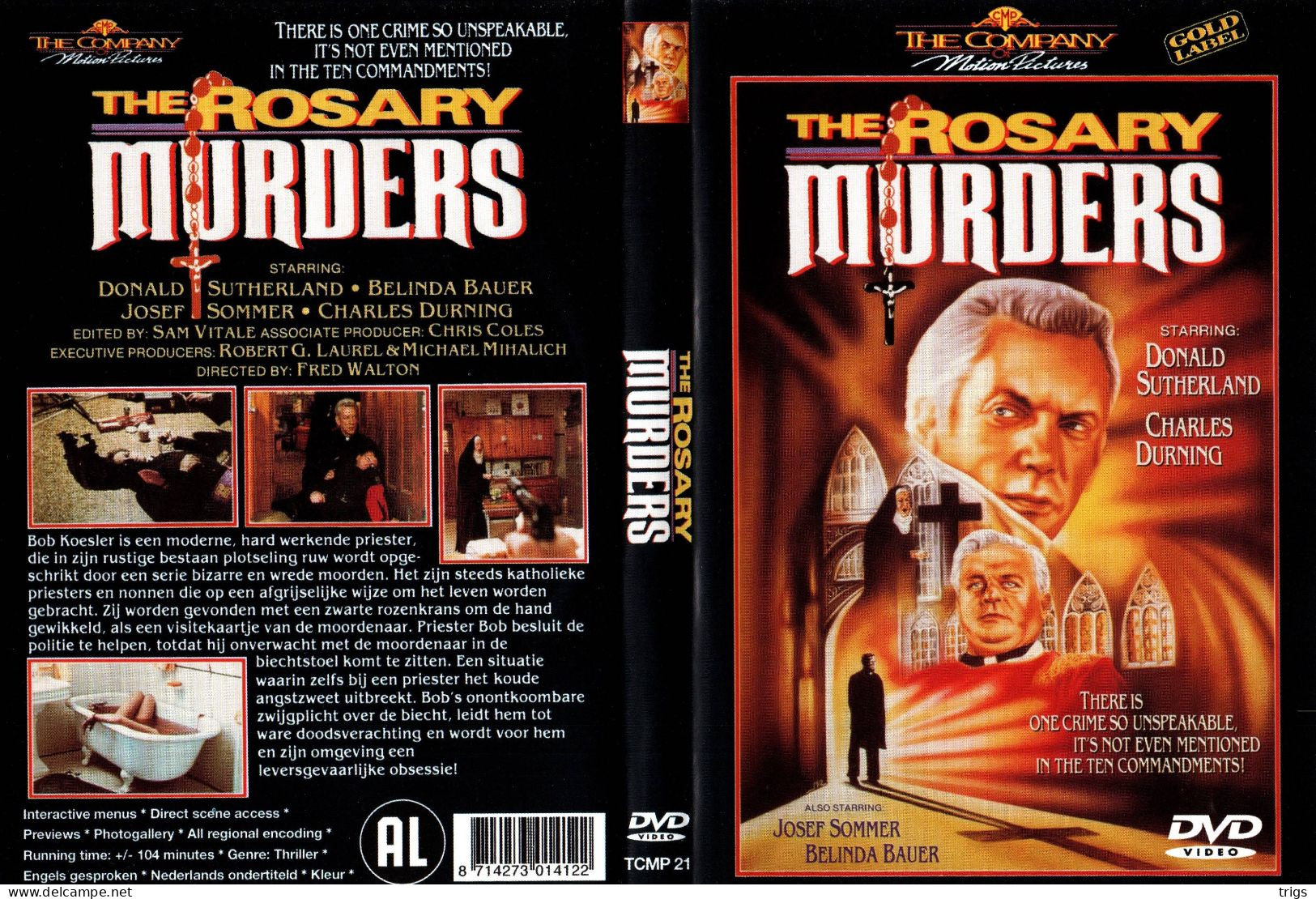 DVD - The Rosary Murders - Polizieschi