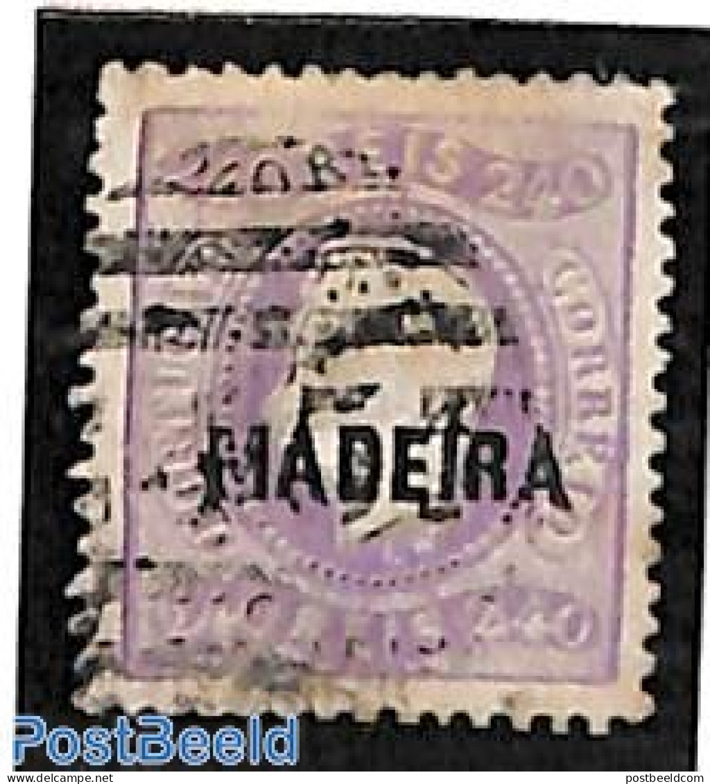 Madeira 1868 240R, Used, Somewhat Brownish Paper On Top, Used Stamps - Madeira