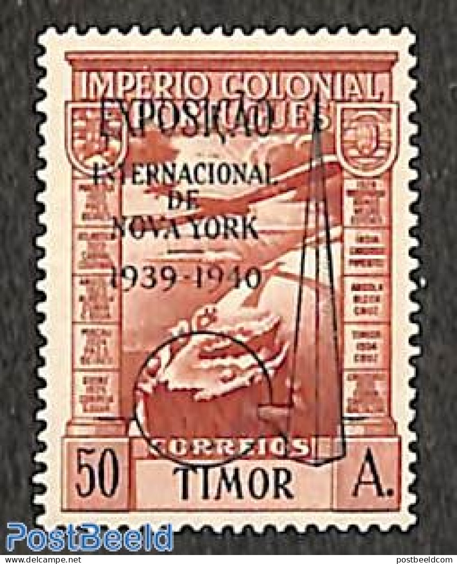 Timor 1939 World Expo New York 1v, Unused (hinged), Transport - Various - Aircraft & Aviation - World Expositions - Airplanes
