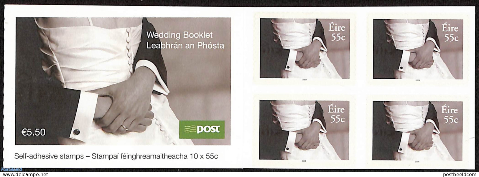 Ireland 2008 Wedding Stamp Booklet, Mint NH - Unused Stamps