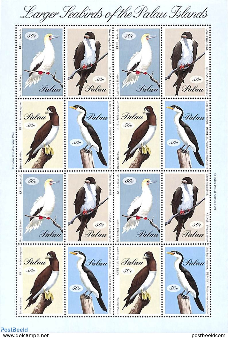 Palau 1994 Birds M/s, Mint NH, Nature - Birds - Other & Unclassified